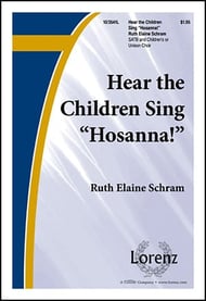 Hear the Children Sing hosanna! SATB choral sheet music cover Thumbnail